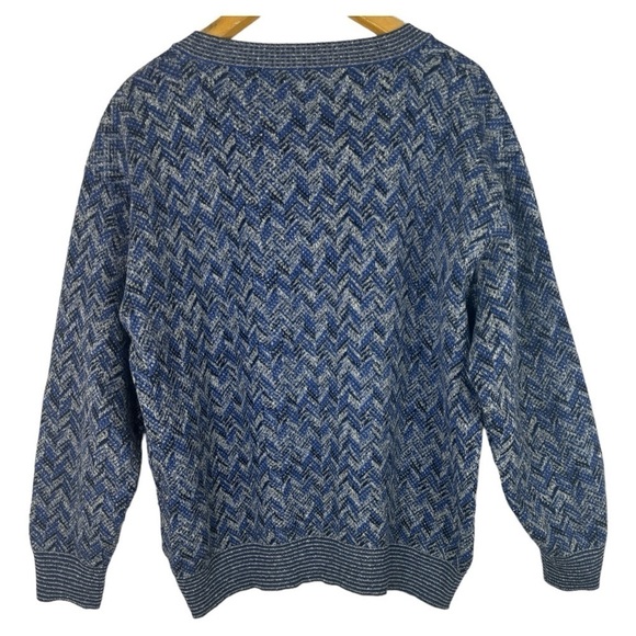 Vintage Missoni Sport Chevron V-Neck Sweater XL - Picture 8 of 9